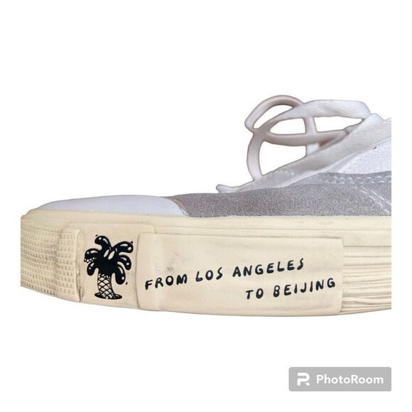 White and Red Men's Sneakers - Picture 8 of 11